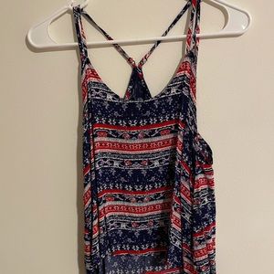 Red, White & Blue Crop Top